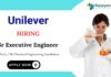 Chemical Engineering Jobs at Unilever | Apply Now for Sr Executive Engineer Position