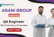 Chemistry Job at Adani Group | Apply Now For The QA Engineer - Explosive Charge Density Inspection Role
