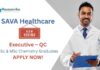Chemistry Job at Sava Healthcare | Apply Now For The Executive QC Role