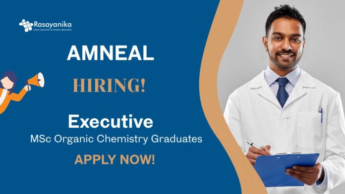 Chemistry Jobs at Amneal | Apply Now For The Executive Role