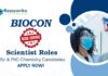 Chemistry Jobs at Biocon | Apply Now For The Scientist Role
