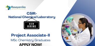 Chemistry Jobs at CSIR-NCL | Apply Now For The Project Associate Role