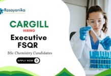 Chemistry Jobs at Cargill | BSc Biotechnology Candidates Apply Now For The Executive Role
