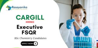 Chemistry Jobs at Cargill | BSc Biotechnology Candidates Apply Now For The Executive Role