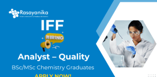 Chemistry Jobs at IFF | Apply Now For The Analyst Role