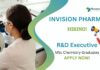 Chemistry Jobs at Invision Pharma | Apply Now For The Research and Development Executive Role