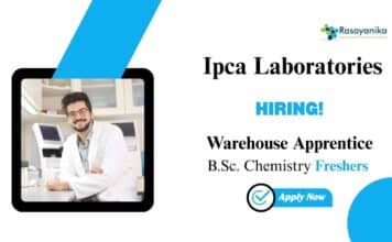 Chemistry Jobs at Ipca Laboratories | Apply Now For The Warehouse Apprentice Role Chemistry Jobs at Ipca Laboratories | Apply Now For The Warehouse Apprentice Role