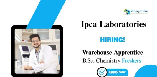 Chemistry Jobs at Ipca Laboratories | Apply Now For The Warehouse Apprentice Role