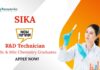Chemistry Jobs at Sika | Apply Now For The R&D Technician Role