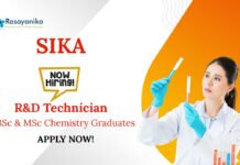 Chemistry Jobs at Sika | Apply Now For The R&D Technician Role