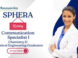 Chemistry Jobs at Sphera | Apply Now For The Communication Specialist Role