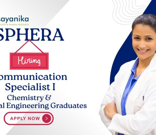 Chemistry Jobs at Sphera | Apply Now For The Communication Specialist Role