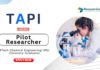 Chemistry Jobs at TAPI B.Tech MSc Graduates Apply Now for the Pilot Researcher Position