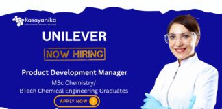 Chemistry Jobs at Unilever | Apply Now For The Product Development Manager Role