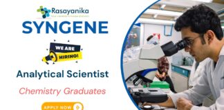 Chemistry Jobs in Bangalore Analytical Scientist Role at Syngene- Apply Now