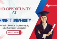 Chemistry PhD Opportunity 2025 at Bennett University | Apply Now