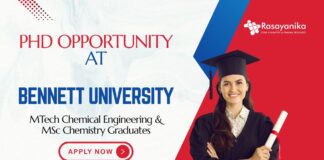 Chemistry PhD Opportunity 2025 at Bennett University | Apply Now
