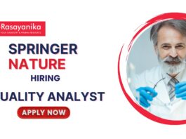 Quality Analyst Jobs at Springer Nature l Pharma Candidates Apply Now