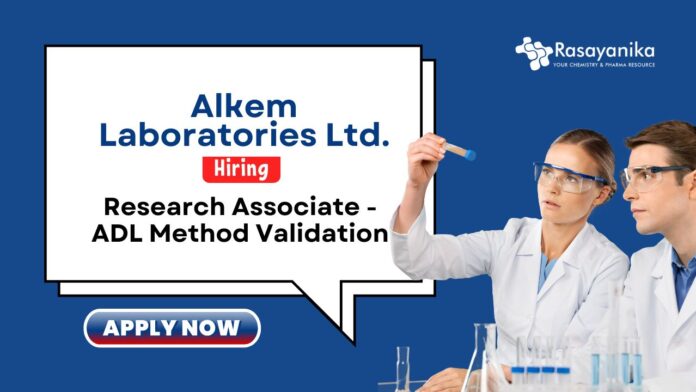 MSc Chemistry Jobs at Alkem Laboratories | Apply Now for Research Associate Role MSc Chemistry Jobs at Alkem Laboratories | Apply Now for Research Associate Role