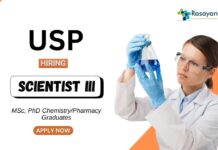 Chemistry Jobs at USP | PhD Candidates Apply Now for the Scientist Position