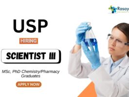 Chemistry Jobs at USP | PhD Candidates Apply Now for the Scientist Position