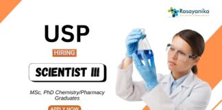 Chemistry Jobs at USP | PhD Candidates Apply Now for the Scientist Position