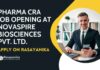 Pharma CRA Job Opening at Novaspire Biosciences Pvt. Ltd.