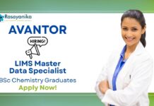 BSc Chemistry Jobs at Avantor | Apply Now For The LIMS Master Data Specialist