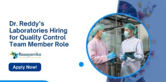 Dr. Reddy’s Laboratories Jobs l Apply Now for Quality Control Team Member Role