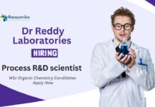  Recent Chemistry Jobs at Dr Reddy's Laboratories | MSc Candidates Apply Now
