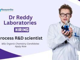  Recent Chemistry Jobs at Dr Reddy's Laboratories | MSc Candidates Apply Now