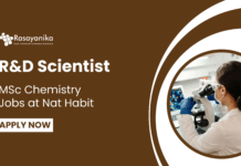 MSc Chemistry Jobs at Nat Habit | Apply Now for the R&D Scientist Role