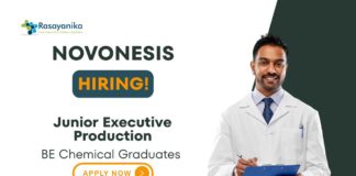 Executive Jobs For Chemistry Graduates | Apply Now For the Junior Executive Production Role at Novonesis
