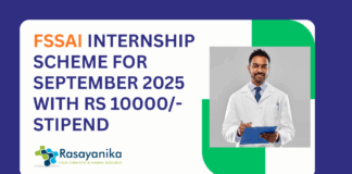 FSSAI Internship Applications Sept 2025 With Rs 10,000/- Stipend | Check Eligibility & Apply Online