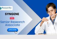 MSc Organic Chemistry Jobs at Syngene | Apply Now for the Senior Research Associate Role