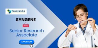 MSc Organic Chemistry Jobs at Syngene | Apply Now for the Senior Research Associate Role