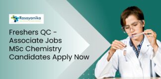 Freshers Quality Control Jobs | MSc Chemistry Candidates Apply Now