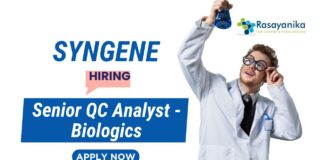 Quality Control Jobs in Bangalore | MSc Chemistry Candidates Apply Now for QC Analyst Role