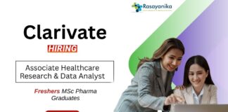 Freshers Job at Clarivate MSc Life Science Graduates Apply Online (1)