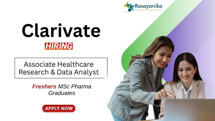 Freshers Job at Clarivate MSc Life Science Graduates Apply Online (1)