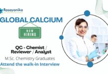 Freshers QC Analyst Jobs | MSc Chemistry Graduates Apply Now
