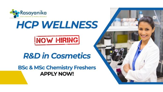 Freshers BSc & MSc Chemistry Jobs at HCP Wellness Pvt Ltd