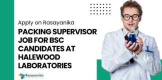 BSc Chemistry Job Vacancies New at Halewood Laboratories