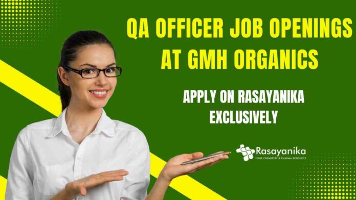 Chemistry Job Vacancies in QA at GMH Organics