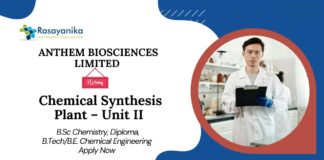 BSc Chemistry Freshers Jobs at Anthem Biosciences | Attend the Walk-In-Interview 