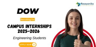 Internship Opportunity at Dow Engineering Students Apply Now for the Manufacturing & Engineering Position