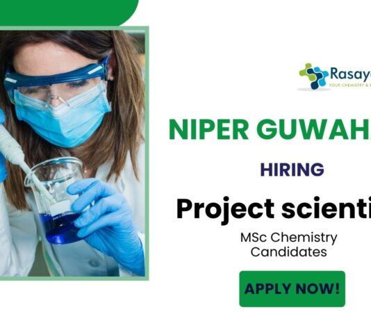 MSc Analytical Chemistry Jobs at NIPER Guwahati | Apply Now for Research Role