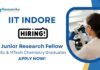 JRF Positions at IIT Indore | MSc & MTech Chemistry Graduates Apply Now