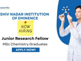JRF Positions at SNU | MSc Chemistry Graduates Apply Now 