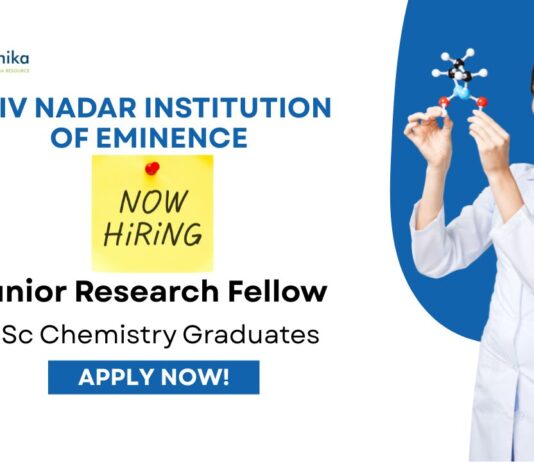 JRF Positions at SNU | MSc Chemistry Graduates Apply Now 